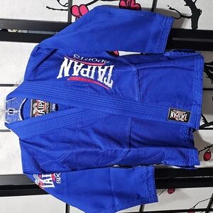 Taipan Sports Kids Blue Jiu-Jitsu Gi Robe Jacket NWOT 5-6 Years